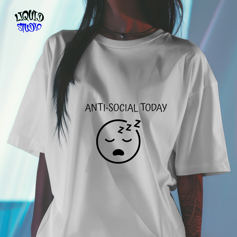 Anti Social Today (White V1)