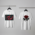 Roses White Graphic T shirt