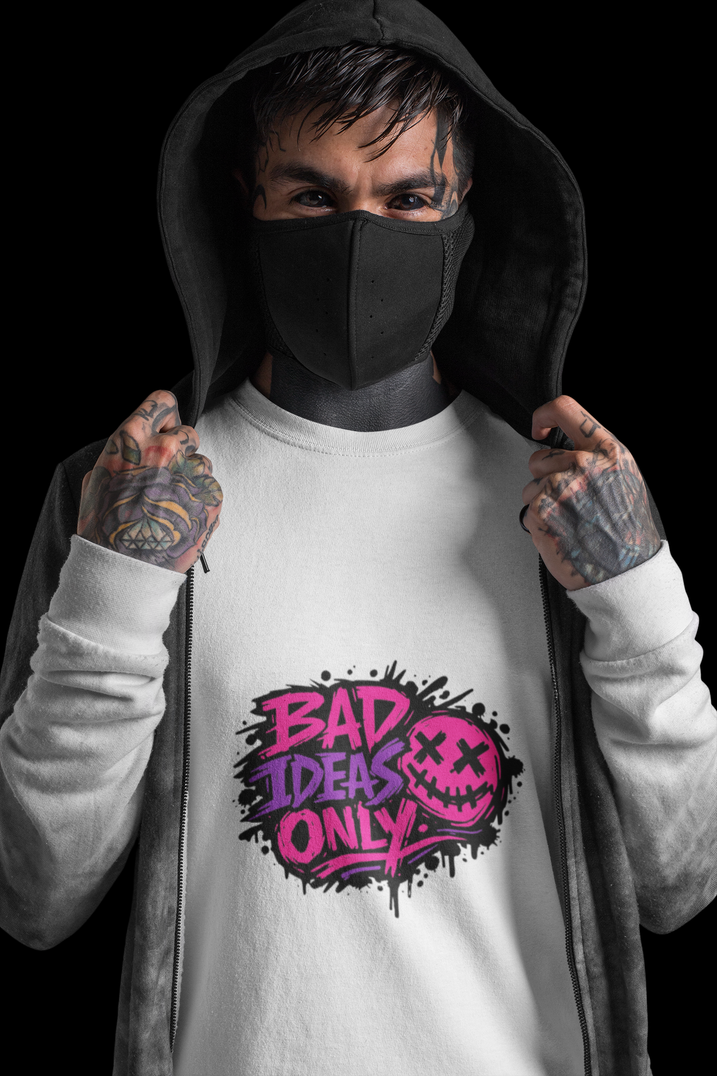 Bad Ideas Only Graphic T shirt Short Sleeve