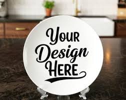 Custom Ceramic Kitchen Plate (Design Your Own)